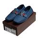 LV FA0173 品牌金屬LOGO牛皮雙織帶賽車鞋(海軍藍-8.5號) product thumbnail 8