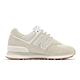 New Balance 休閒鞋 574 女鞋 米白 白 麂皮 拼接 緩震 經典 NB 運動鞋 WL574QB2-B product thumbnail 3