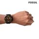 FOSSIL Nate 粗曠帥氣計時手錶 黑色不鏽鋼錶帶 50mm JR1356 product thumbnail 5