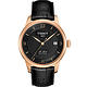 TISSOT 天梭 官方授權 Le Locle COSC天文台認證機械腕錶-黑x玫瑰金框/39mm product thumbnail 2