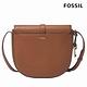 FOSSIL Emery 真皮斜背馬鞍包-棕色 SHB3161210 product thumbnail 4