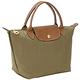 LONGCHAMP Le pliage 短提把MINI摺疊水餃包(橄欖綠) product thumbnail 3