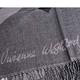 Vivienne Westwood 超大行星LOGO薄羊毛混紡披肩雙面披肩/圍巾(灰/黑) product thumbnail 5