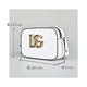 D&G DOLCE&GABBANA 3.5金字LOGO穿孔背帶設計小牛皮斜背相機包(白) product thumbnail 7