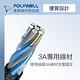 POLYWELL USB To Type-C 編織充電線 /1M product thumbnail 8