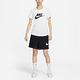 Nike 短袖 NSW Essential 女款 白 黑 大LOGO 寬鬆 純棉 短T 經典款 DX7907-100 product thumbnail 6