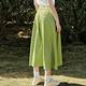 OUWEY歐薇 腰釦造型雙合摺長裙(綠色；S-L)3242392203 product thumbnail 6
