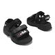 Fila 涼鞋 Tapered Sandals 女鞋 黑 魔鬼氈 抓地 厚底增高 涼拖鞋 斐樂 5S316Y012 product thumbnail 7