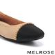 平底鞋 MELROSE 美樂斯 時髦撞色鏈條牛皮Q軟娃娃平底鞋－杏 product thumbnail 6