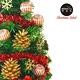 交換禮物-摩達客 台灣製迷你1呎(30cm) 裝飾綠色聖誕樹(木質雪花系)+LED20燈彩光插電式 product thumbnail 5
