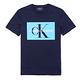 Calvin Klein 經典印刷CK文字圖案短袖T恤-深藍色 product thumbnail 2