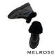 休閒鞋 MELROSE 潮流異材質拼接暖感高筒厚底休閒鞋－黑 product thumbnail 5