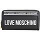 LOVE MOSCHINO 字母織帶牛皮拉鍊長夾(黑色) product thumbnail 2