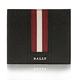 [時時樂限定] BALLY 品牌LOGO 經典條紋皮革短夾(3款/任選) product thumbnail 2