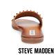 STEVE MADDEN-FARRYN 帥氣皮革鉚釘一字拖鞋-棕色 product thumbnail 5