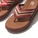 【FitFlop】F-MODE CROCHET FLATFORM TOE-POST SANDALS編織造型夾腳涼鞋-女(土棕色) product thumbnail 6