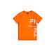 FILA KIDS 童舒適休閒運動套裝 上衣+短褲-橘色 1WTY-4910-OR product thumbnail 3