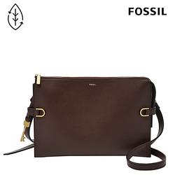 FOSSIL Kier 仙人掌純素皮革斜背包-義式咖啡色ZB1697206 | 手提/手拿包