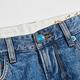 EDWIN BLUE TRIP系列 補丁修身直筒牛仔褲-男-石洗藍 product thumbnail 4