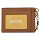 MICHAEL KORS Jet Set Charm 金屬LOGO皮革附鍊卡片零錢包(咖) product thumbnail 4