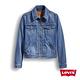 Levis 女款 TRUCKER 丹寧牛仔外套 橘標 復古拉鍊 - 動態show product thumbnail 4