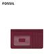 FOSSIL Logan 真皮拉鍊零錢夾-粉色花卉 SL6481664 product thumbnail 5