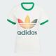 ADIDAS GRADIENT CALI T 三葉草 女短袖上衣-白綠-IS0310 product thumbnail 4