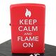 【ZIPPO】美系~Keep Calm and Flame On-膠印圖案設計打火機 product thumbnail 2