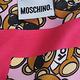 MOSCHINO 義大利繽紛TOY小熊LOGO圖騰100%絲質絲巾(粉紅系) product thumbnail 5