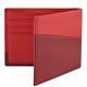 Calvin Klein 紅色真皮壓紋雙摺六卡短夾 product thumbnail 3