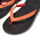 【FitFlop】IQUSHION ERGONOMIC FLIP-FLOPS 輕量人體工學夾腳涼鞋-男(黑色/霓虹橙) product thumbnail 6