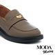 低跟鞋  MODA MODAY 復刻時尚牛油皮金屬便士樂福低跟鞋－棕 product thumbnail 6