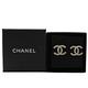 CHANEL 經典小水鑽裝飾雙C LOGO經典耳環(香檳金) product thumbnail 5