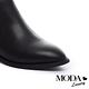 短靴 MODA Luxury 酷勁時髦釦帶裝飾牛皮低跟短靴－蛇紋 product thumbnail 6