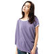 Lee 女款 菱紋圖案不對稱拼接短袖T恤 羅蘭紫 product thumbnail 2