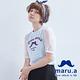 maru.a麻洛野　後頸釦飾紗織拼接T-shirt product thumbnail 2