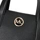 MICHAEL KORS HADLEIGH 經典MK LOGO素面手提斜背兩用小托特包(黑) product thumbnail 6