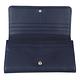 LONGCHAMP Le Pliage Cuir系列羊皮扣式對折長夾(海軍藍) product thumbnail 4