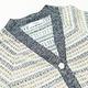 OUWEY歐薇 金蔥花呢時髦條紋拉克蘭袖針織外套(灰色；S-L)3224195211 product thumbnail 3
