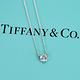 Tiffany&Co. 0.13克拉圓形海藍寶石純銀項鍊 product thumbnail 4