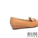低跟鞋 HELENE SPARK 經典質感馬銜釦全真皮楔型低跟鞋－咖 product thumbnail 4