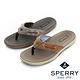 SPERRY  隨興自在牛皮夾腳拖人字拖鞋(男)-深咖啡 product thumbnail 6