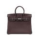 Hermes Birkin 牛皮銀釦手提柏金包-25cm(深咖) product thumbnail 2