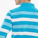 【Lynx Golf】男款抗菌防臭橫條階梯條紋長袖POLO衫-藍色 product thumbnail 7