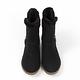 JMS-暖冬時尚流線型毛滾邊內刷毛短靴-黑色 product thumbnail 2