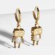 美國 BaubleBar 可愛機器人珍珠鍍金耳環 Roboto Pearl Huggie Earrings product thumbnail 2