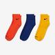 Nike EVRY PLUS LTWT ANKLE 3PR(一組3雙) 短襪-橘藍黃-SX6893910 product thumbnail 2