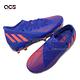 adidas 足球鞋 Predator Edge 3 FG J 童鞋 中童 小朋友 藍 橘紅 草地 愛迪達 GW2361 product thumbnail 7