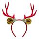 摩達客耶誕派對-大鹿角圓點耳毛球造型髮箍-紅色系 product thumbnail 2