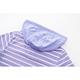 FILA 女吸濕排汗短袖條紋連帽T恤-紫色 5TEY-1721-PL product thumbnail 3